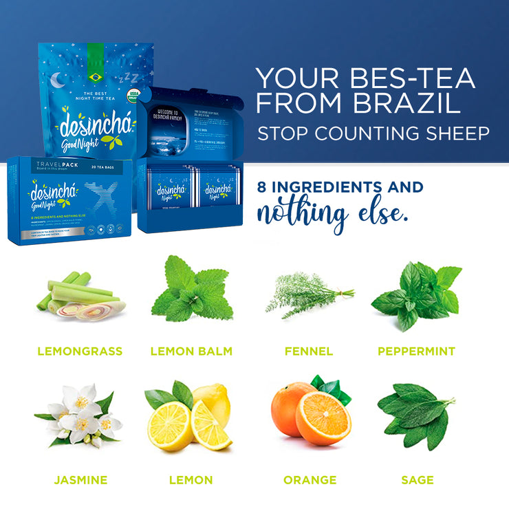 Sleep Aid Tea Organic Made in USA (30 Tea Bags)