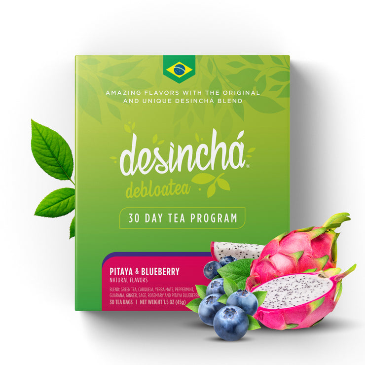 Detox & Debloat - Pitaya Blueberry Flavor (30 Tea Bags)